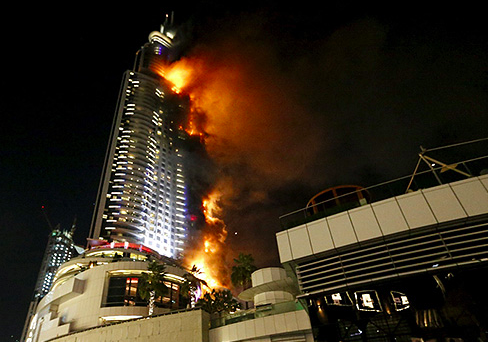 63-storey Dubai hotel fire